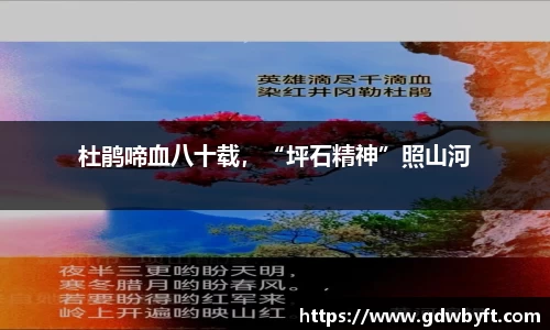 NG娱乐杜鹃啼血八十载，“坪石精神”照山河